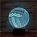 Produktbild olwonow 3D LED Bunte visuelle Lampe Spielen Volleyball Modellieren Schreibtischlampe Baby Schlaf Dekor Beleuchtung kreative Nachtlicht Geschenk AW-1706