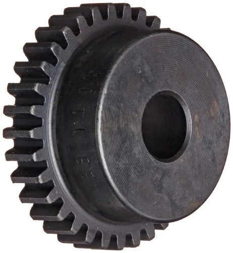 Martin S2411 Spur Gear, 14.5° Pressure Angle, High Carbon Steel, Inch, 24 Pitch, 1/4