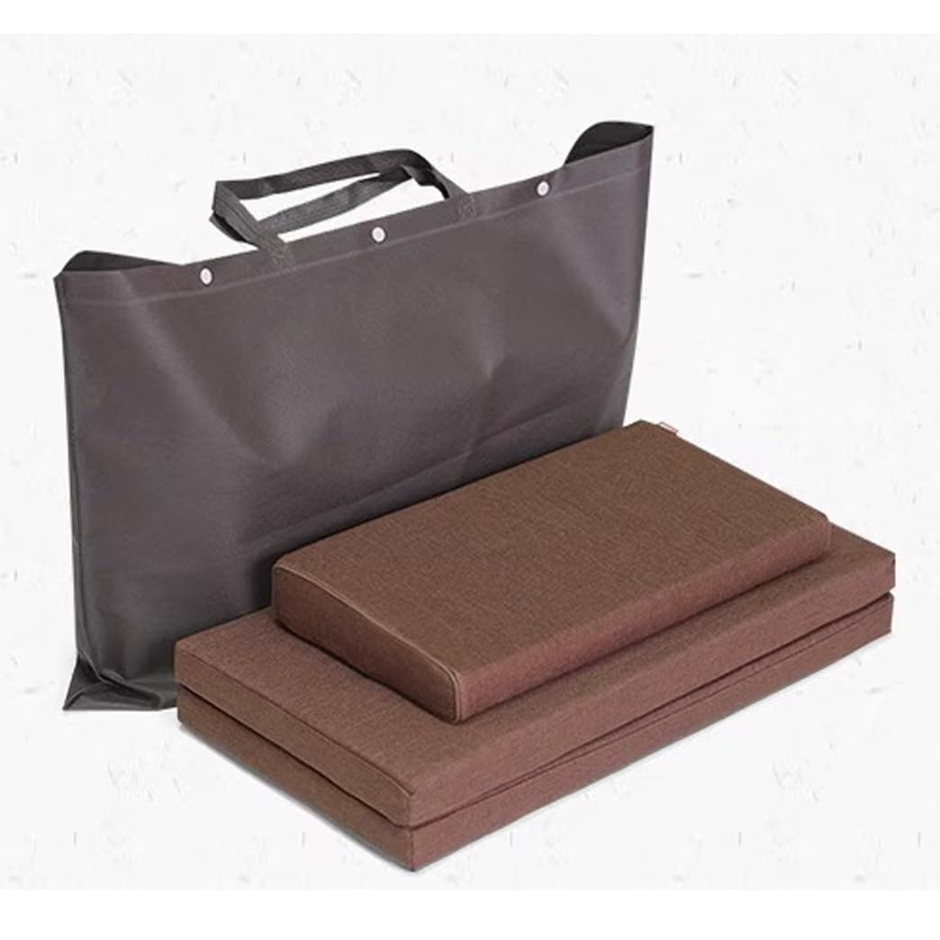 Cojín de meditación plegable portátil de alta calidad, funda de lino y algodón lavable, cierre de cremallera, almohada de asiento para yoga, 70 cm, tapete de meditación gris para mayor comodidad y