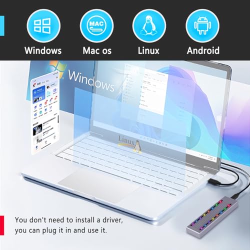 Carcasa externa JMT para SSD M.2 con luz RGB miniatura 4