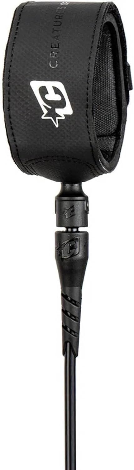 Creatures of Leisure Superlite Pro 6 Surf Leash, Creatures TPU Cord, DNA Flex Mould, Non-Slip Cuff, Elliptical Horn Design, WT1 Welded Mesh
