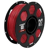HATCHBOX PLA PRO+ 3D Printer Filament, Dimensional Accuracy +/- 0.03 mm, 1 kg Spool, 1.75 mm, Iron Red