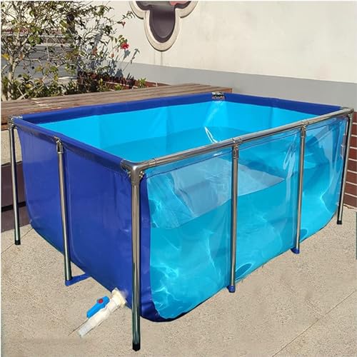 Acuario portátil transparente de fácil drenaje para mantener koi saludables en terrazas 2