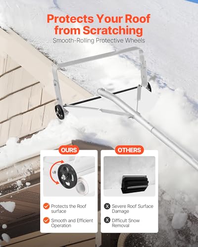 VEVOR 30ft Reach Snow Roof Rake