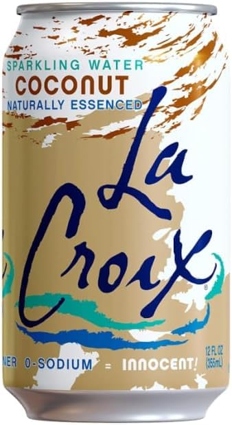 Image of La Croix Sparkling Water, Coconut, 12 oz Can (Pack of 12)