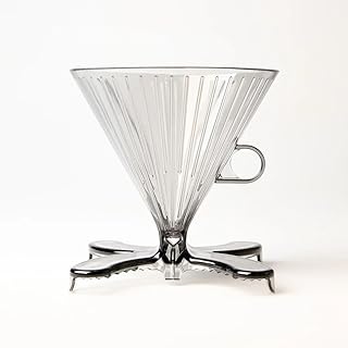 DIVVI Dual Cup Pour Over Coffee Dripper – Brew on Two Cups or One, No Carafe Needed, 25 Pack Coffee Cone Filters #4, 100% BPA-Free Tritan, Portable & Dishwasher Safe Pour Over Coffee Maker