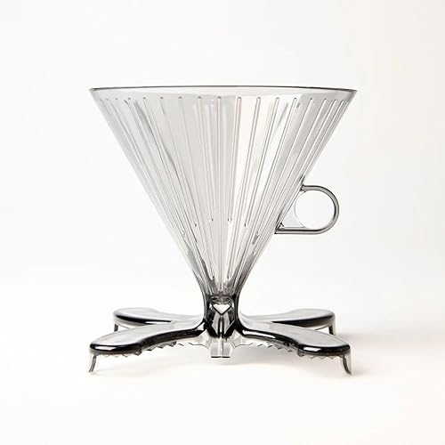 DIVVI Dual Cup Pour Over Coffee Dripper, BPA-Free, Large Capacity,
