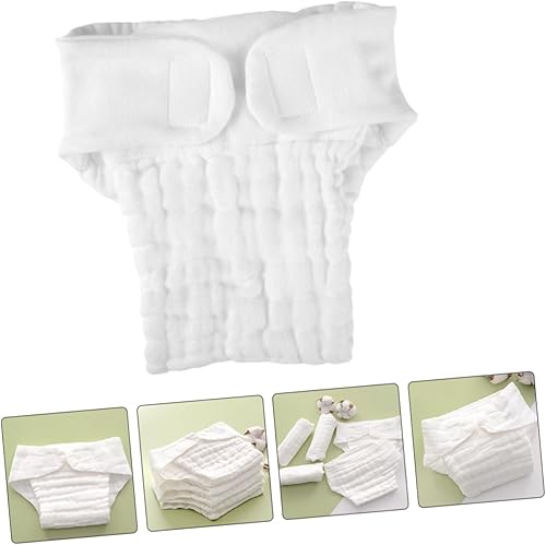 Miniatura 8 de Pañales de algodón para niños pequeños, paquete de 5 forros de pañales de natación reutilizables, suaves y transpirables para recién nacidos,
