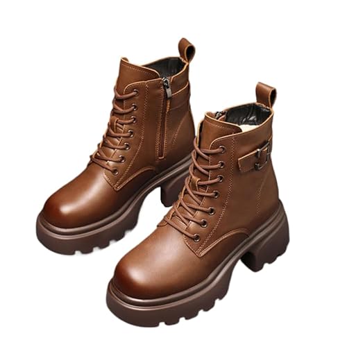 [YAYAMIYA] �u�[�c ���f�B�[�X �T�C�h�W�b�v �V���[�g 22.5~25.0cm ���N�� ���� �G���W�j�A�u�[�c �҂ݏグ�u�[�c �n�C�J�b�g �H �~�p ���[�N�u�[�c �v�C �h�� �� �傫���T�C�Y �����₷�� (�u���E��, ��l, 22.5 cm, 