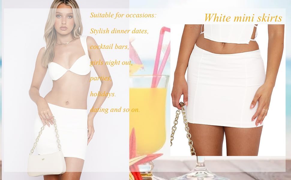 Women's Black Mini Skirt Mid-Waist Elastic Bodycon Short Y2k Mini Skirts - Image 6