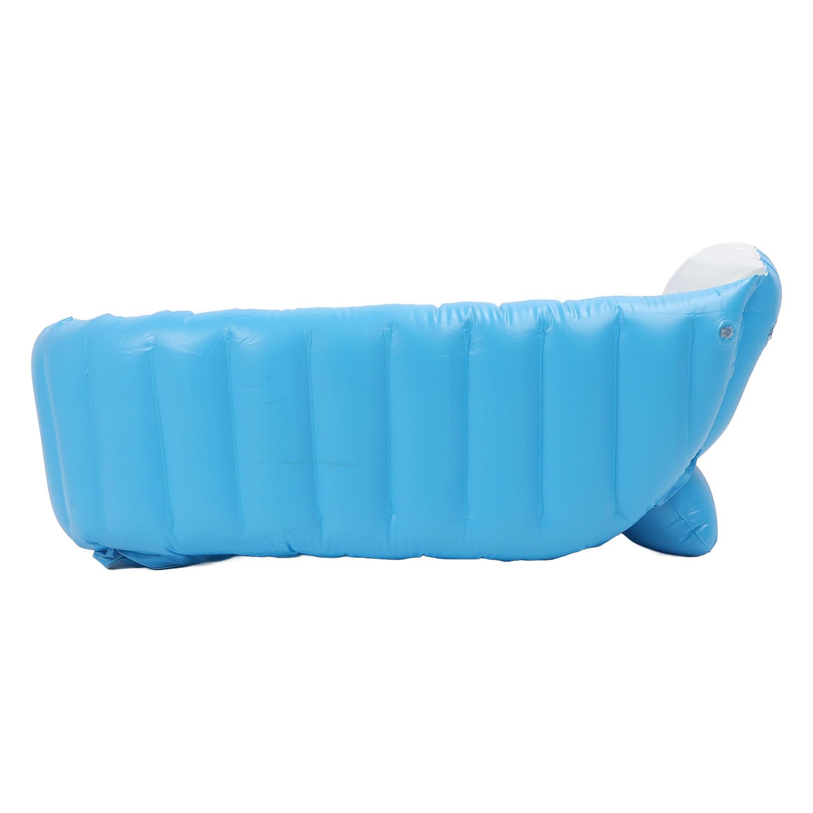 Vaschetta da bagno gonfiabile per bambini con pompa d'aria, anti-perdite, schienale ergonomico, vasca da bagno pieghevole per bambini, lavabo per doccia, per la casa all'aperto (Azzurro)