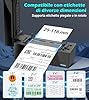 ORGBRO Stampante Etichette Spedizione Z1 Plus Bluetooth 4x6 Stampante Termica per Etichette Adesive DHL Etichettatrice per Piccole Imprese Label Printer Compatibile con Amazon, Ebay, Shopify, Nero