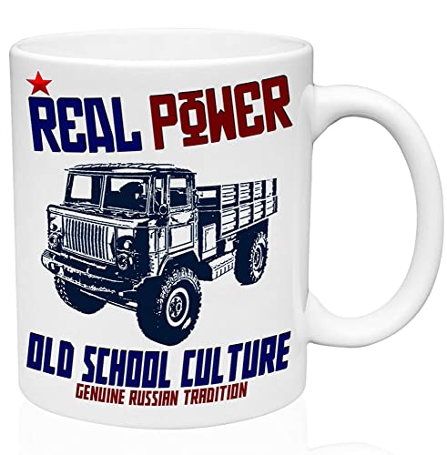 GAZ 66 - Taza de café de cerámica de alta calidad (tamaño: 11 onzas)