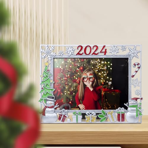 LARAINE-Picture-Photo-Frame-5×7-Metal-2024-Christmas-High-Definition-Glass-Display-Pictures-for-Tabletop-Home-Decorative-Holiday-Gift-Silver-2024 LARAINE Picture Photo Frame 5×7 Metal 2024 Christmas High Definition Glass Display Pictures for Tabletop Home Decorative Holiday Gift Silver 2024