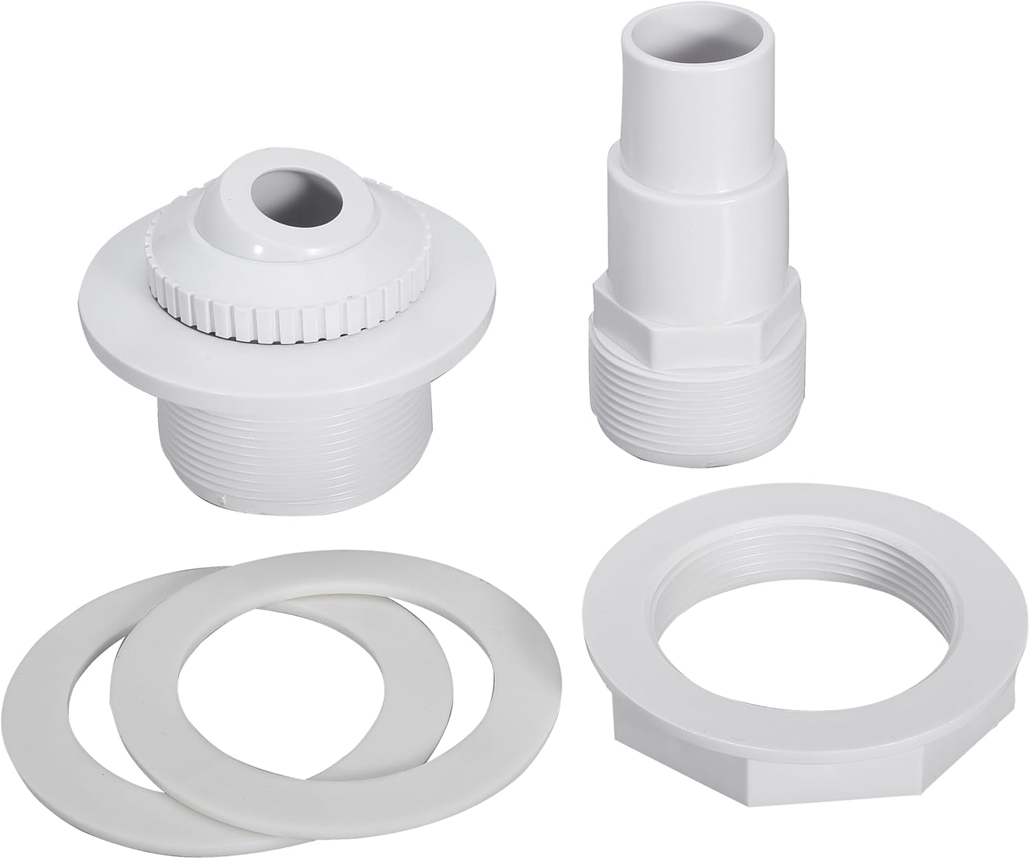 ATIE Montaje Completo de Chorro de Retorno para Piscina sobre el Suelo con Juntas y Adaptador, reemplaza Hayward SP1023 1-1/2 Pulgadas FIP Accesorio de Retorno de Entrada con contratuerca y Junta
