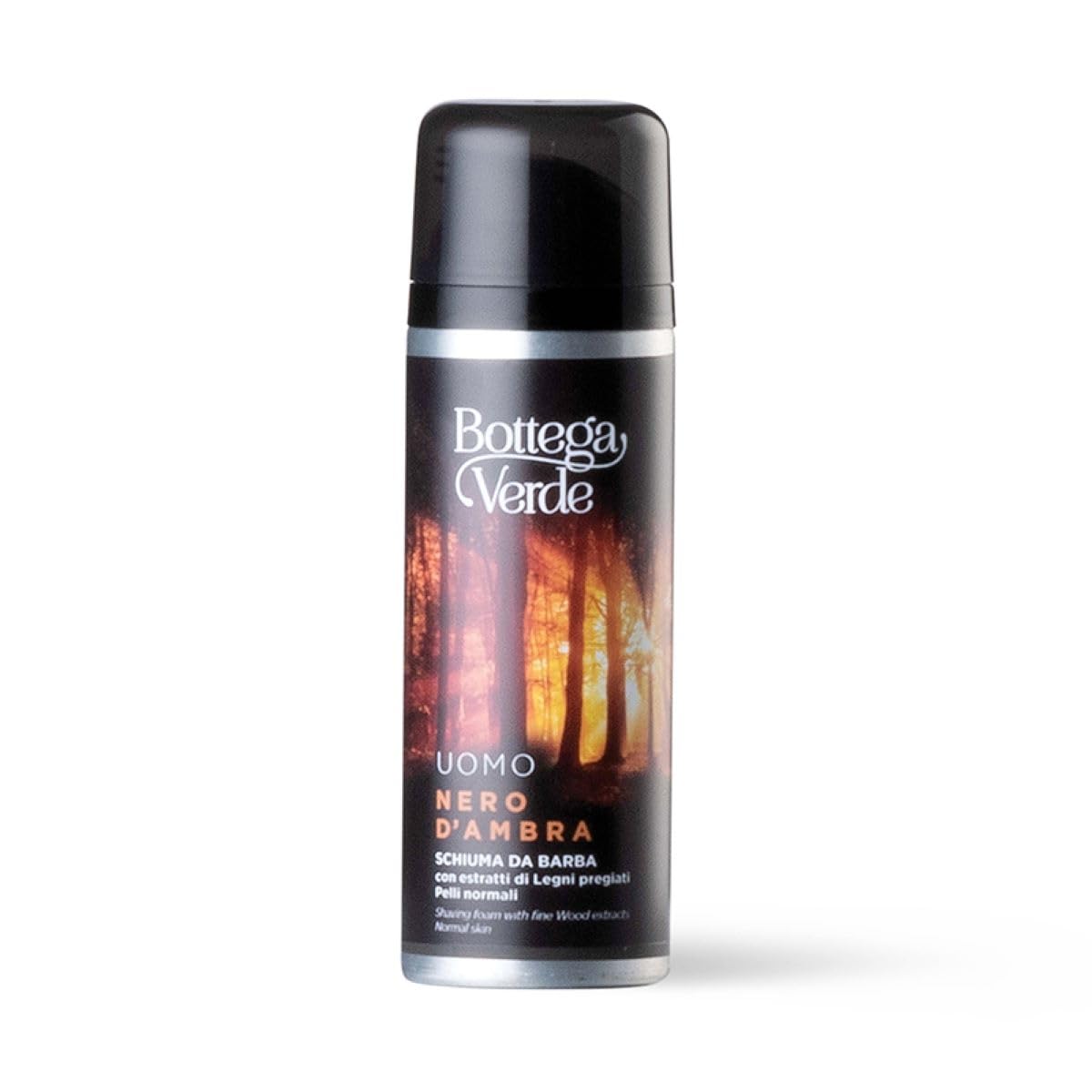 Bottega Verde - Bursztynowa czerń - pianka do golenia z ekstraktami z szlachetnego drewna (200 ml) - skóra normalna