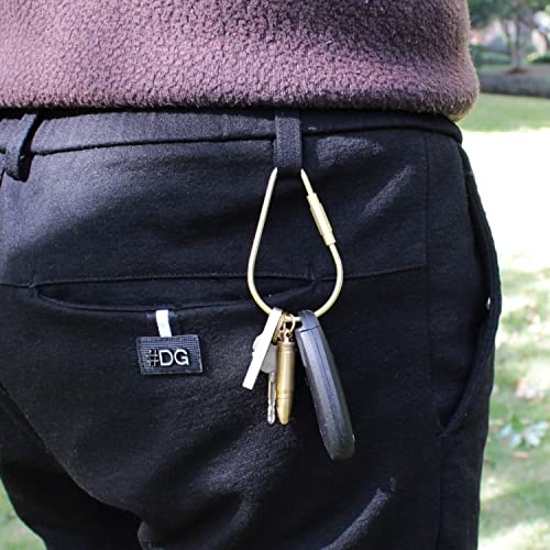 Ppfish Durable Brass Screw Lock Clip Key Chain Ring, Simple Style Car Keychain For Men Women (2Pcs) #TOP6