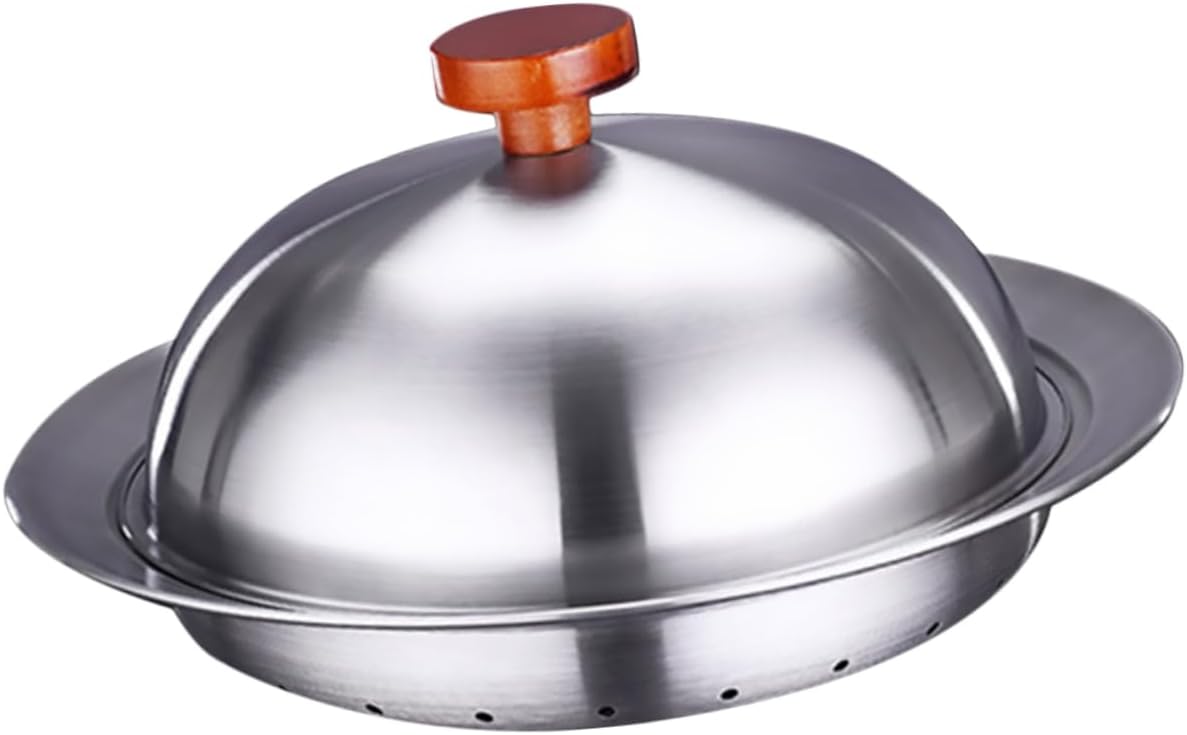 Stainless Steel Multifunctional Food Kitchen Steaming Plate Dome Cover for Home and Restaurant
