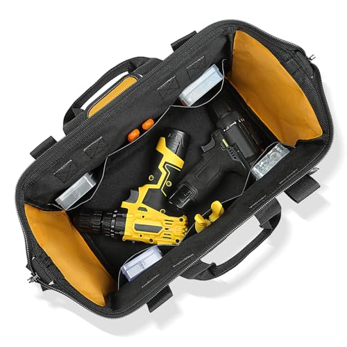 Sac à outils 38cm WINHUNT noir et jaune avec bandoulière réglable - 7