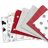 EIN ANGESAGTER DIY-TREND - Ideal für Näh- und Bastelprojekte! Paket perfekt für Kunst und Handwerk wie Patchwork & Quilt Projekte, z. B. Decken, Kissenbezüge, Schutzhüllen, Wimpelketten, Puppenkleider...