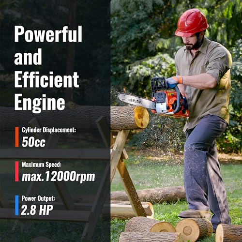 NovorikX 50CC Gas Chainsaw 20