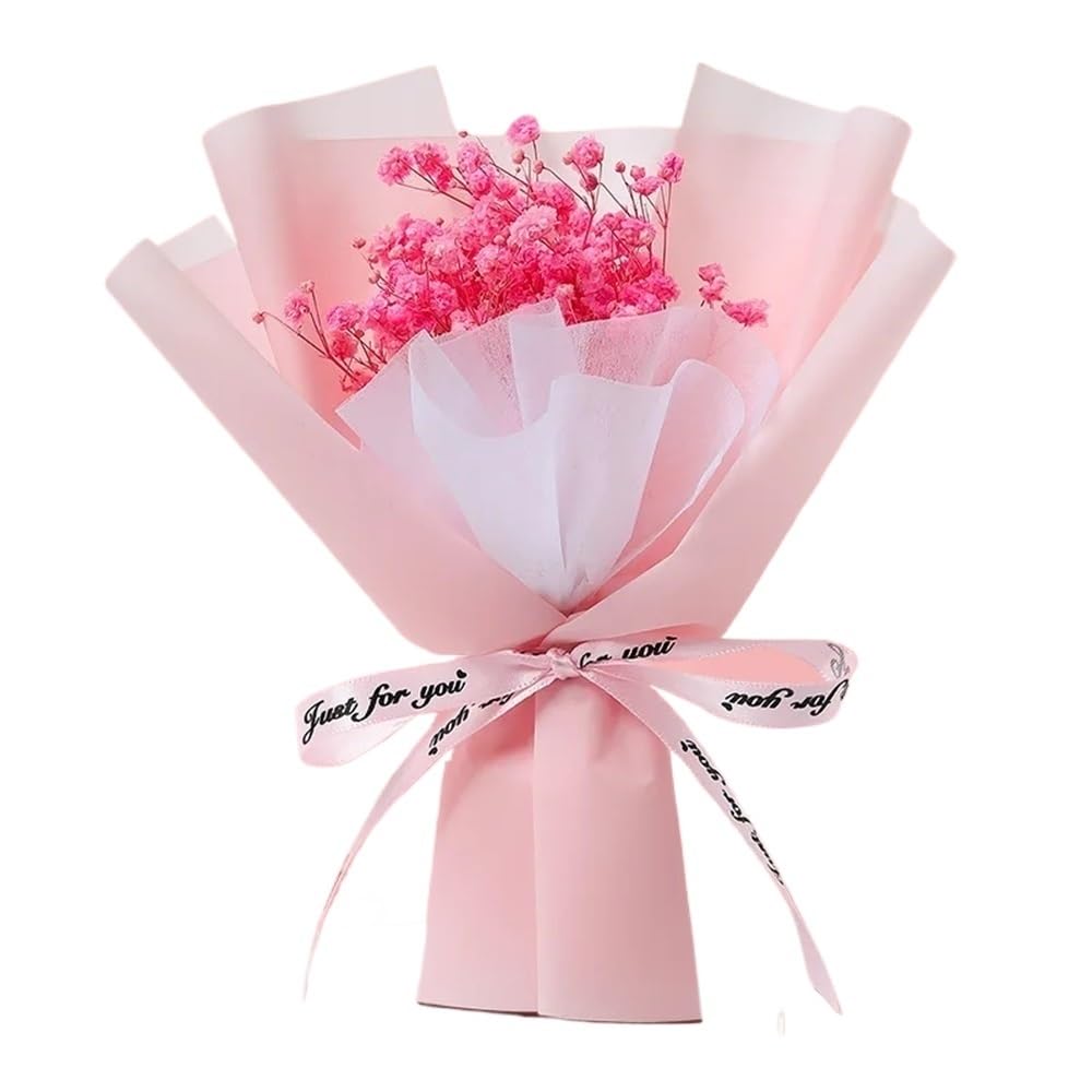 Boîte de 4 Bouquets de Fleurs séchées, Mini Bouquet de Fleurs séchées, Bouquet Miniature rempli d'étoiles Rose Bleu Orange