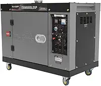GERADOR TOYAMA DIESEL TDG8500SLEXP CABINADO MONOFASICO 115/230V 7,0KW PARTIDA ELETRICA COM AVR APTO ATS