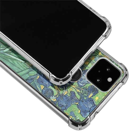 Skinit Clear Phone Case Compatible with Google Pixel 5a 5G - Officially Licensed Van Gogh - Irises by Van Gogh Design
