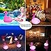 Cootway Flamingo Floating Pool Lights, Waterproof Inflatable Solar Pool Lights for Swimming Pool, Outdoor LED Glow Floating Light for Beach, Garden Backyard, Patio Lawn, Hot tub Decor (1 Piece)