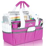 Multiple Storage Pockets: Designed with total 16 pockets in different sizes, this craft caddy sewing bag stores and organizes all essentials neatly. It is perfect for holding tools, pencils, markers, paint brushes, makeup and even notebooks! Exterior...
