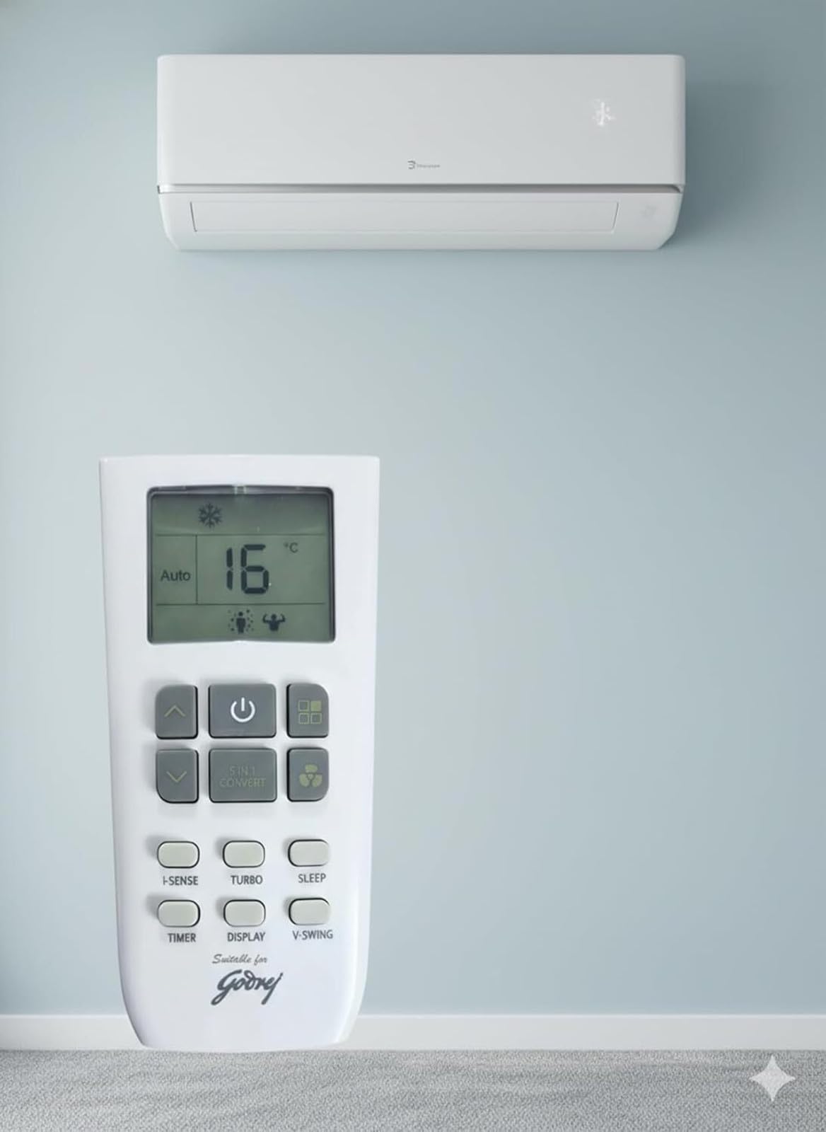 Godrej AC Remote Replacement - Works with 5-in-1 -2 Godrej AC Remote Replacement - Works with 5-in-1 -2