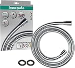Hansgrohe Isiflex - universal fit shower hose 1.60 m, tangle free, flexible shower head hose anti-kink, incl. sealing rings, chrome, 28276000 (Packaging may vary)