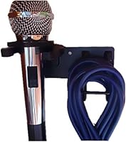 Vista 2 de Soporte de montaje en pared para micrófono/soporte de micrófono/soporte de gancho para micrófono, abrazadera de clip de pared