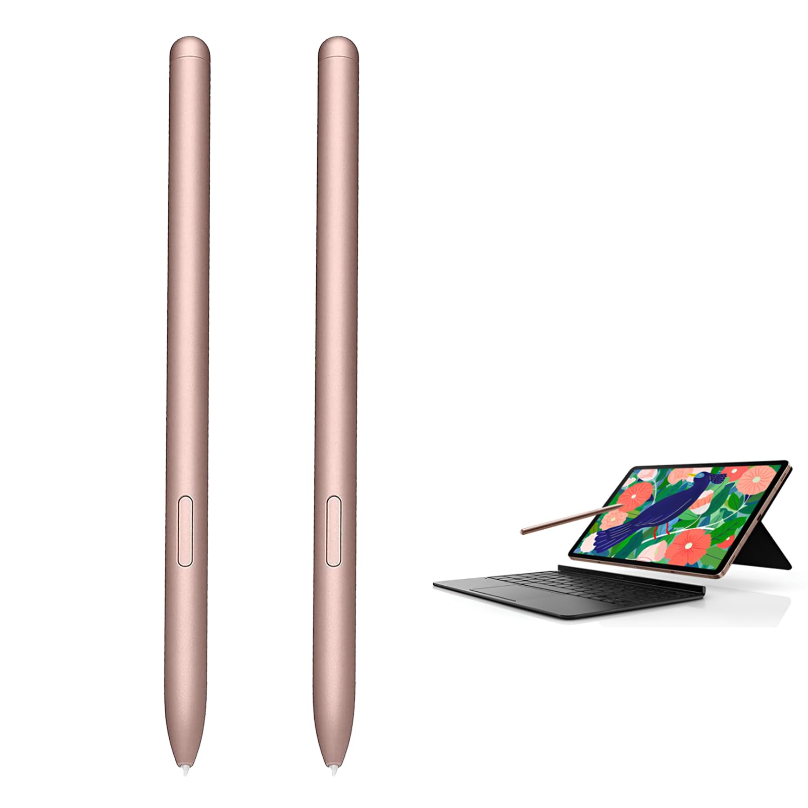 2 Pack Galaxy Tab S7 S Pen Replacement for Samsung Galaxy Tab S7, Tab S7 FE,Galaxy Tab S7 Replacment Pen for Samsung Galaxy Tab S7 All Versions (Gold)