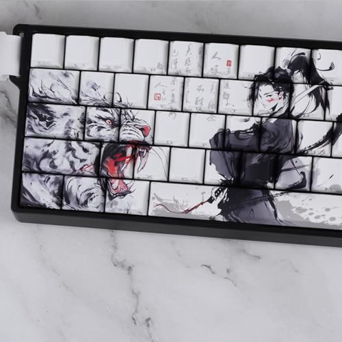 Touches antidérapantes dragon pour clavier mécanique avec lettrage latéral résistant - 4