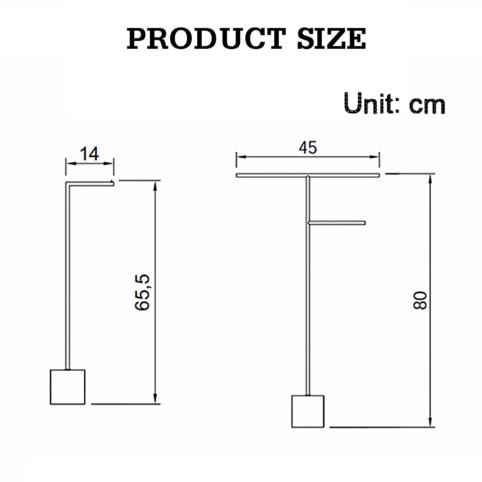 Supporto porta carta igienica con base in acciaio e marmo | Bianco e Nero, 65,5x14 cm e 80x45 cm: Bagno, Ufficio, Camera da letto, Soggiorno(White,65.5x14cm)