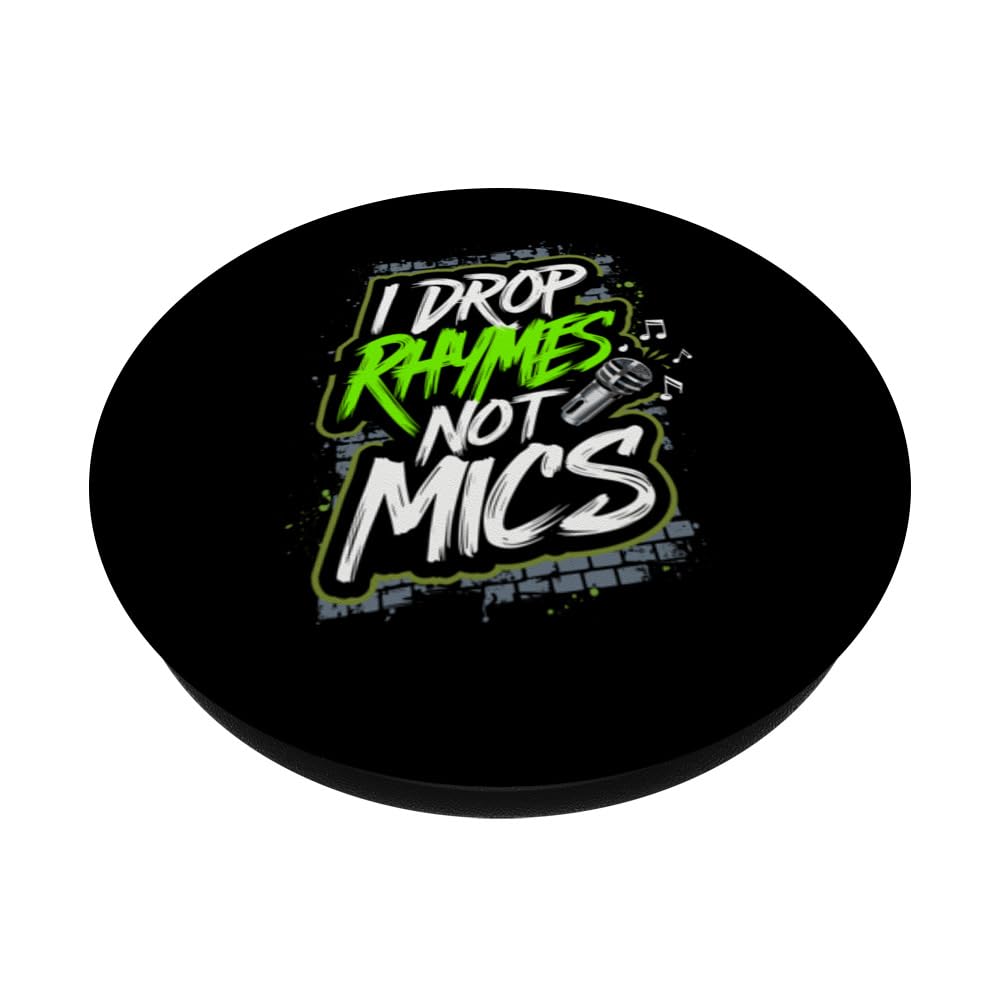 Rap Battles Freestyle Rap Competition Battle Rapper Culture PopSockets Swappable PopGrip, Black - Image 2