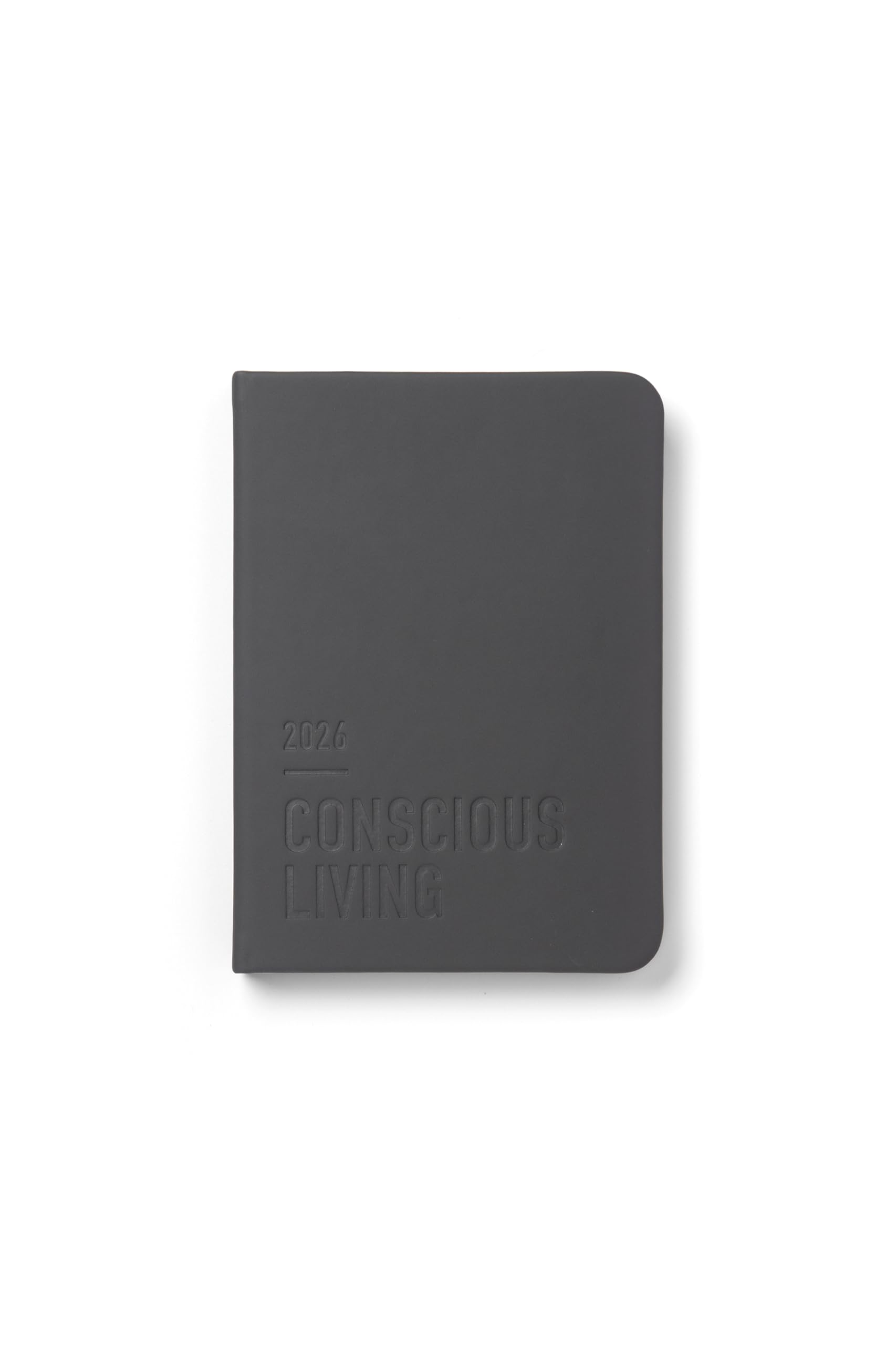 Letts of London Conscious Evergreen A6 week to view 2026 diary - Slate 26-082555