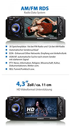 XOMAX XM-VRSU4309BT Autoradio con vivavoce