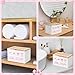 R HORSE Tampon Holder for Bathroom - Feminine Product Organizer, Coquette Pink Bow Organize Case with Lid Shark Week Tampon Storage Lady Stuff Box for Bathroom Accessories