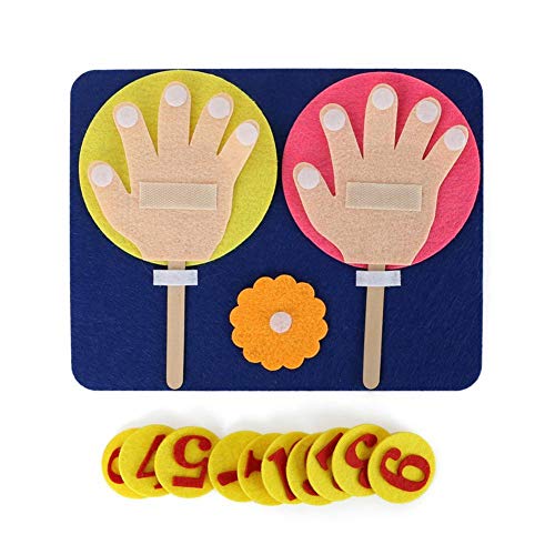 Baby Felt Apple Tree Math Toy Early Learning Education Number Matching Montessori Toy Kindergarten Teaching Aids for Kids Children DIY Craft Ornament