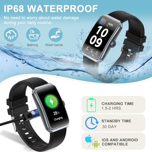 Image of Fitness Tracker, Step Counter with 24 /7 Heart Rate Blood Oxygen Sleep Monitor, Fitness Watch with 100+ Sports Modes, Waterproof Activity Smart Watches for Women Men Android iOS