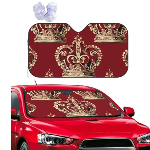 Parasol coche delantero Corona Roja protector solar universal M