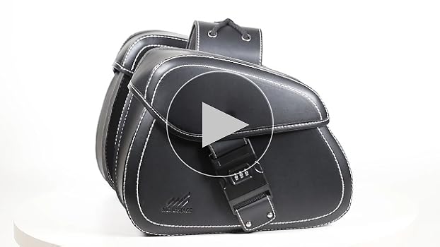 Amazon | MOTOSTAGE バイク サイドバッグ ダイヤルロック付き