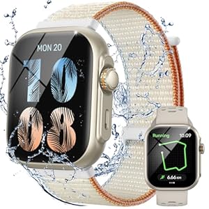 Parsonver Smart Watch for Men Women, Built-in GPS, Bluetooth Calls and Text, 30M Waterproof Fitness Tracker, Heart Rate/Sleep/SpO2/Steps Monitor, 100+ Sport Modes for iPhone/Android Phones (Two Bands)