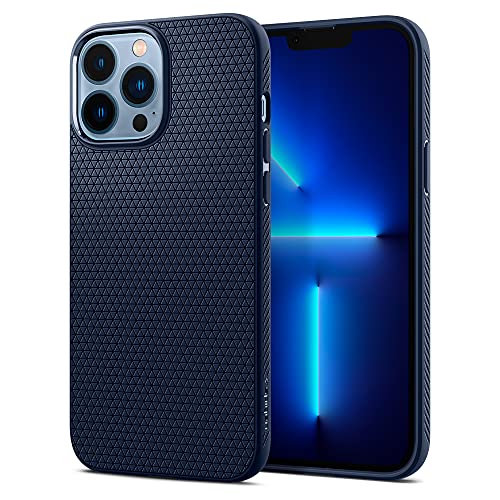 Spigen Liquid Air Armor Designed for iPhone 13 Pro Max Case (2021) - Navy Blue