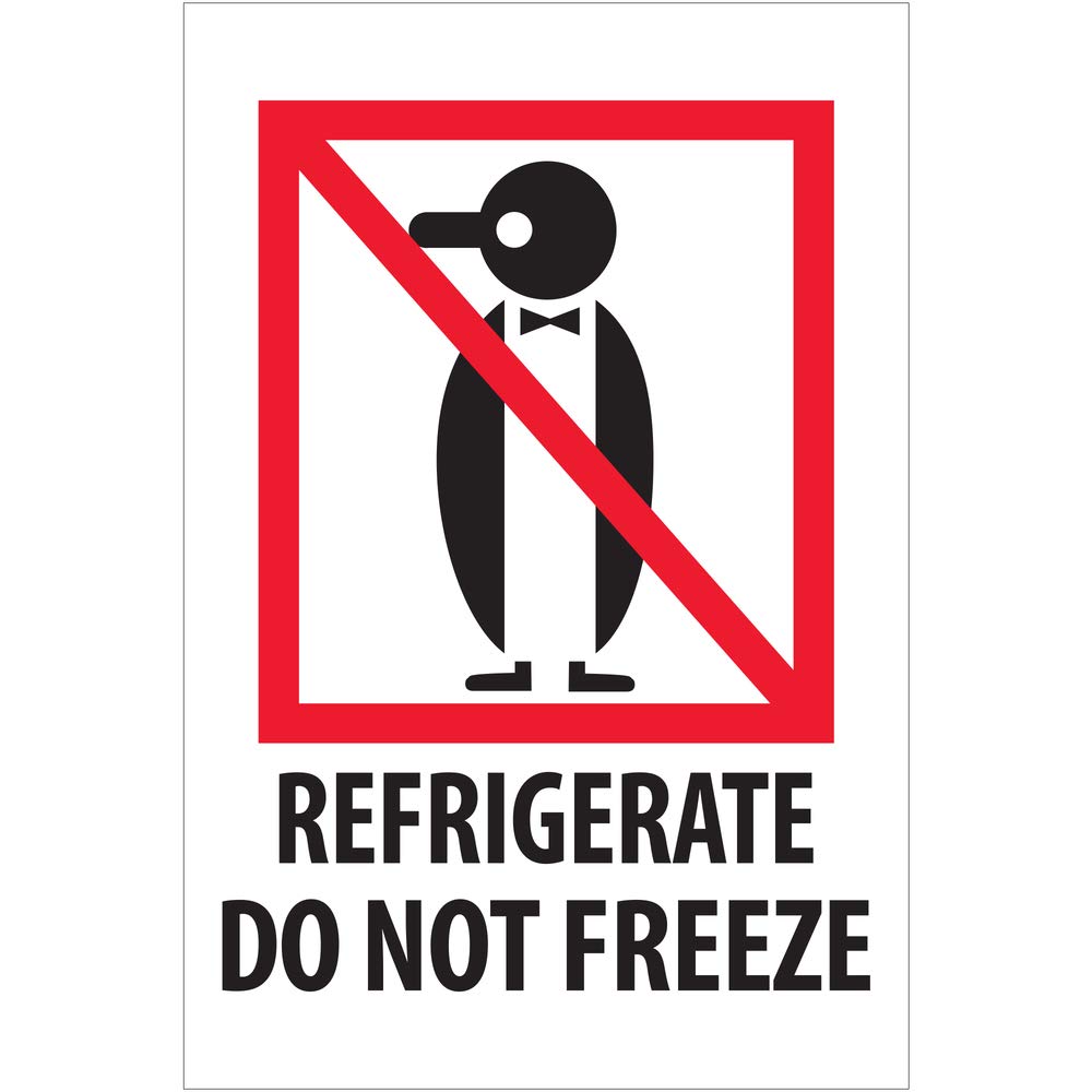 Box Partners 4 x 6 - Refrigerate - Do Not Freeze Labels