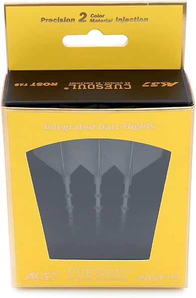 CUESOUL Rost T19 Arbre de fléchettes intégré et Vols en Forme de Grande Aile, Lot de 3 - 1