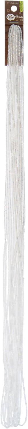 John Bead 23g Cylin Beads White to Sky Glow in Dark AB 11/0 Glass Cylindrical Seed Beads for Jewelry Bracelets Necklaces Earrings Making Embroidery