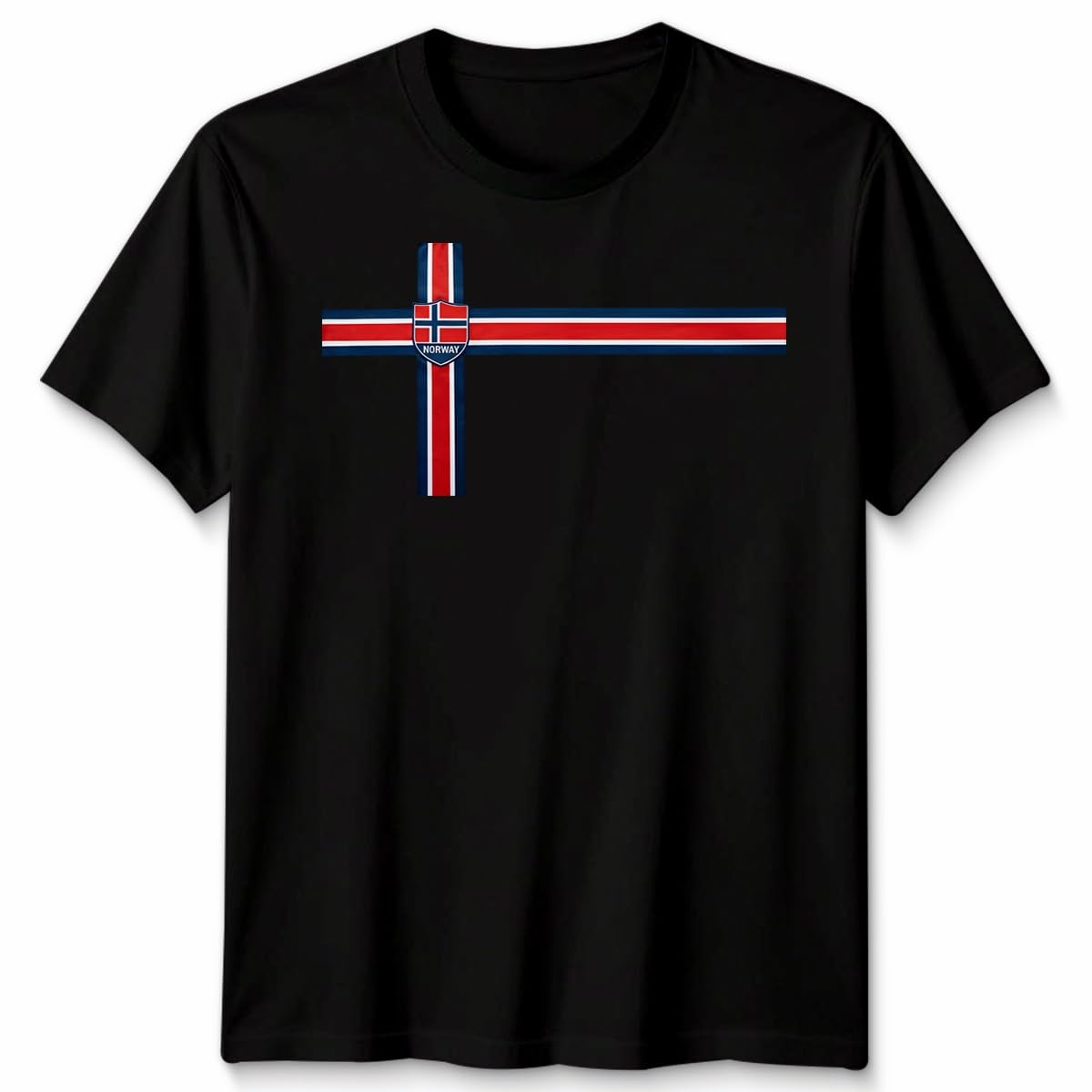 Retro Norway Unisex Tshirt Football Supporter Tee Unisex L Black